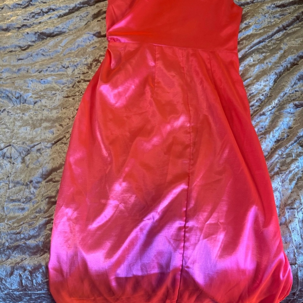 French Connection Pink Asymmetrical One Shoulder Dress - Picture 5 of 5